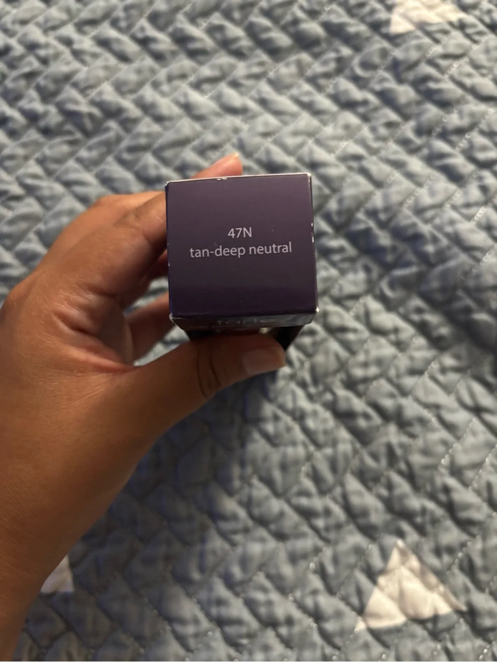 tarte Face Tape Foundation in Warm Tan with Purple Accents